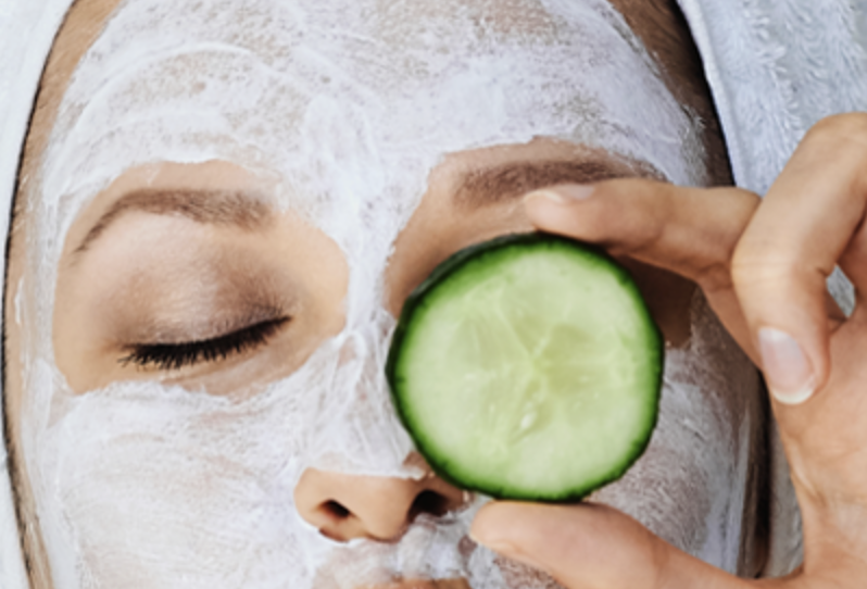 Woman enjoying a spa treatment